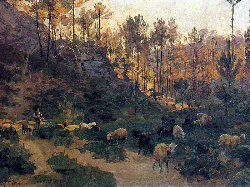 1850-Alfredo Keil - Gregge e pastorello